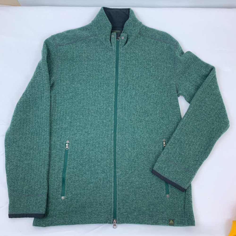 Prana Barclay Wool Zip Sweater
